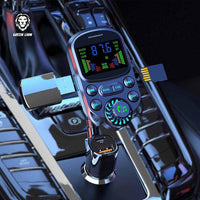 Şarjêra Otomobîlê ya Bluetoothê ya Green Lion bi Veguhêzerê FMê re - Reş | Şarjêra Otomobîlê ya FMê ya Bluetoothê ya Dest-Bêdest a Green Lion 2 - Reş