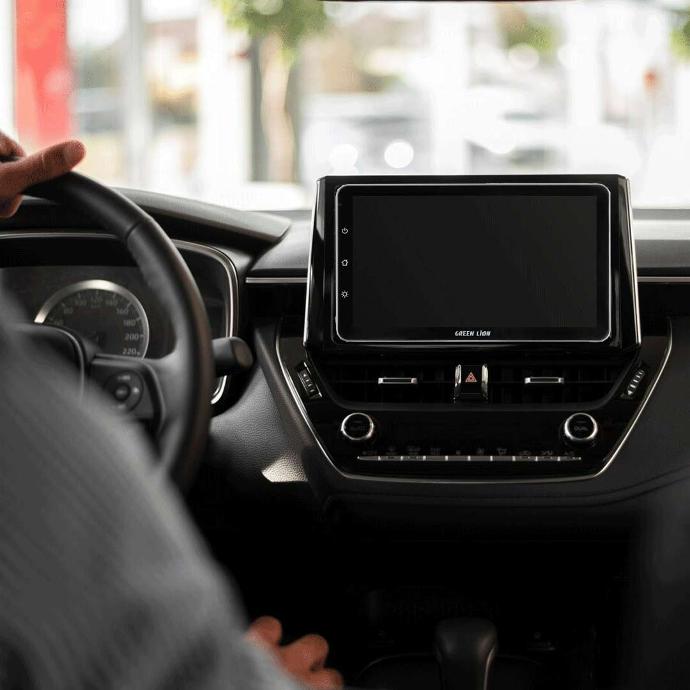 Ekrana Destikê ya Bêtêl a Portable ya Green Lion bi Apple CarPlay û Android Auto re