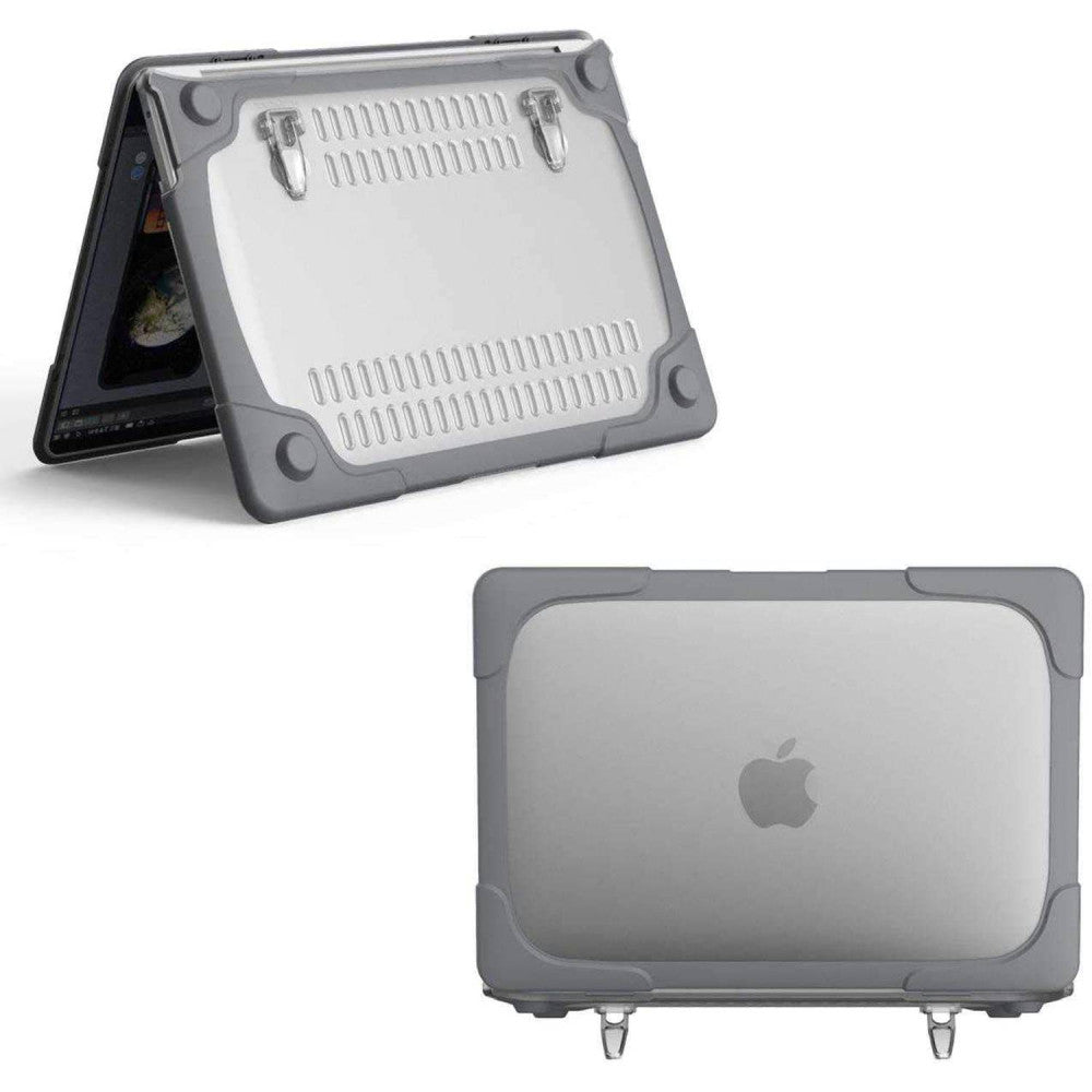 غطاء حماية مضاد للصدمات من جرين لايون لجهاز ماك بوك برو / اير 13.3 انش - رمادي | Green Lion Shockproof Case for MacBook Pro / Air 13.3" 2020 - Gray