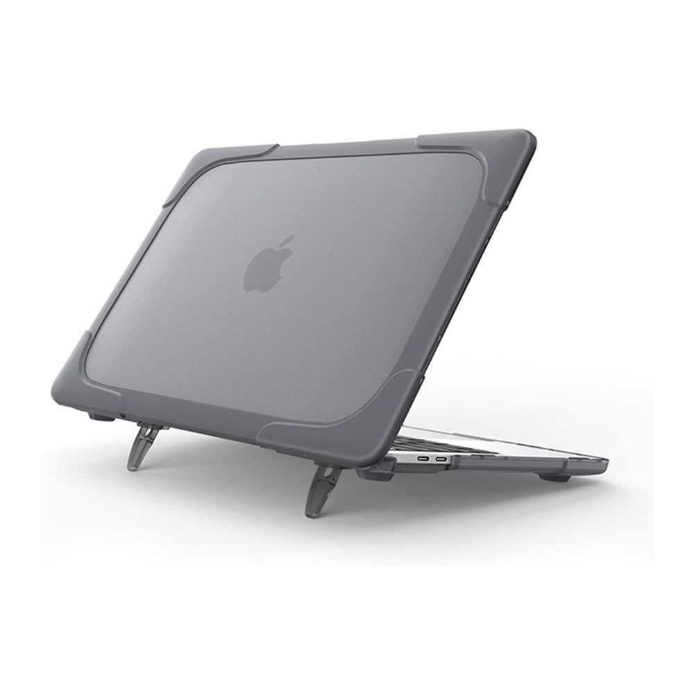غطاء حماية مضاد للصدمات من جرين لايون لجهاز ماك بوك برو / اير 13.3 انش - رمادي | Green Lion Shockproof Case for MacBook Pro / Air 13.3" 2020 - Gray