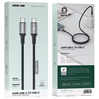 Green Lion USB-C to Lightning PVC Cable 3M – Black | كابل Green Lion USB-C إلى Lightning من PVC بطول 3 متر – أسود