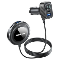 Green Lion 5-in-1 Multi-Port Car Charger Set – Black | مجموعة شاحن سيارة متعدد المنافذ 5 في 1 من Green Lion – أسود