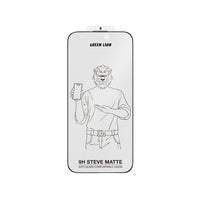 واقي شاشة جرين لايون 9H Steve للخصوصية لهاتف ايفون 16 برو ماكس - شفاف | Green Lion 9H Steve Matte AR Glass Protector for iPhone 16 Pro Max - Clear