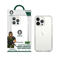 Doza Dijî-Şokê ya Şêrê Kesk ji bo iPhone 13 / 13 Pro / 13 Pro Max - Zelal