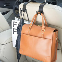 علاقة مسند رأس للسيارة جرين لايون مزدوجة لتنظيم الاغراض - اسود | Green Lion Car Headrest Dual Hook Organizer - Black
