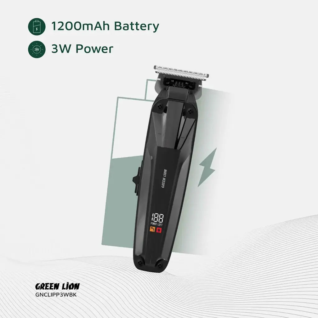 ماكينة حلاقة جرين لايون Clip Master الاحترافية - أسود | Green Lion Clip Master Professional Hair Clipper - Black