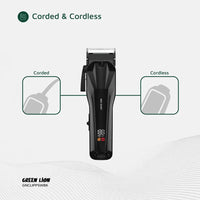 Makîneya Qirkirina Porê ya Profesyonel a Green Lion Clip Pro - Reş