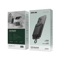 باور بانك جرين لايون DXB ماغسيف بسعة 10,000 مللي امبير مع ستاند | Green Lion DXB MagSafe Power Bank 10000mAh with Stand