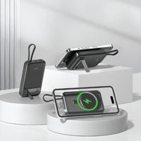 باور بانك جرين لايون DXB ماغسيف بسعة 10,000 مللي امبير مع ستاند | Green Lion DXB MagSafe Power Bank 10000mAh with Stand
