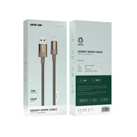 كيبل جرين لايون ديزرت سبارك يو اس بي اي الى لايتننغ بطول 1 متر | Green Lion Desert Spark Cable USB-A to Lightning 1M 12W.