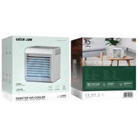 مبرد هواء جرين لايون المكتبي بسعة 400 مل - رمادي | Green Lion Desktop Air Cooler 400ml - Gray
