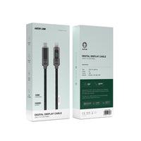 كيبل جرين لايون تايب سي الى لايتننغ بشاشة رقمية وبقدرة شحن 18 واط وطول 1 متر - اسود | Green Lion Digital Display Cable USB-C to Lightning 18W 1M - Black