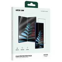 Green Lion Fold Protection Pack For Z Fold 7 - Clear | حزمة حماية جرين ليون لجالكسي زد فولد 7 - شفاف