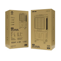 مبرد هواء جرين لايون GA40 بسعة 40 لتر وبقدرة 150 واط - ابيض / رمادي | Green Lion GA40 Air Cooler 40L 150W - White/Gray