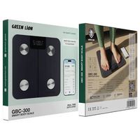 ميزان جسم ذكي Green Lion GBC-300 - أسود | Green Lion GBC-300 Smart Body Scale Black