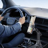 حامل هاتف جرين لايون GX-72 للسيارة لحامل الاكواب - اسود | Green Lion GX-72 Car Cup Phone Holder - Black