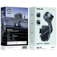 Green Lion GX-74 Suction Phone Holder – Black | حامل هاتف مع Suction من Green Lion GX-74 – أسود