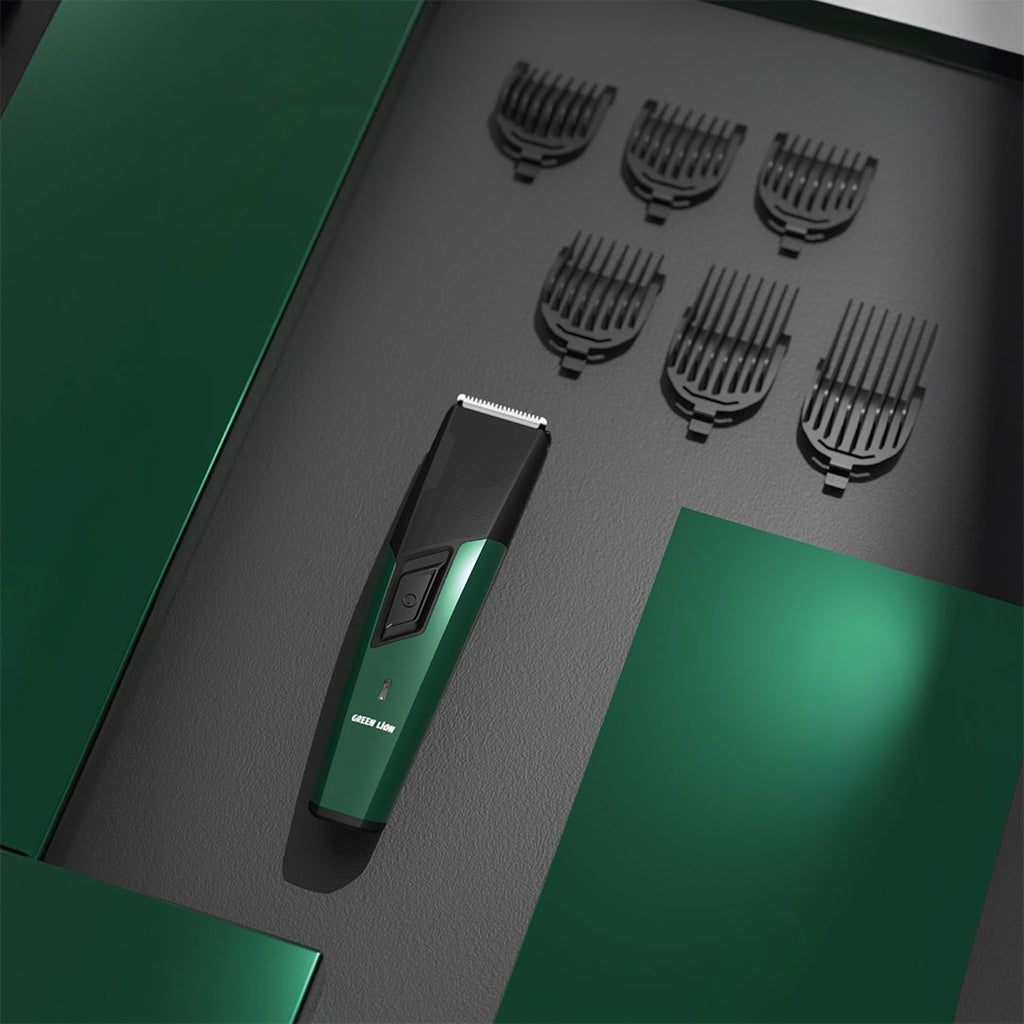 ماكينة حلاقة الشعر جرين لايون تريم فليكس - اخضر واسود | Green Lion Trim Flex Hair Trimmer - Green & Black.