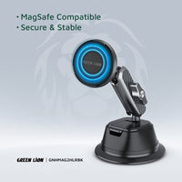 حامل سيارة جرين لايون Halo متوافق مع ماغسيف - أسود | Green Lion Halo MagSafe 2 Car Holder - Black