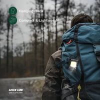 كشاف جرين لايون ميدالية قابل للطي باضائة قوية - اسود | Green Lion Keychain Light with Foldable Design - Black