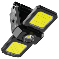 كشاف جرين لايون ميدالية قابل للطي باضائة قوية - اسود | Green Lion Keychain Light with Foldable Design - Black