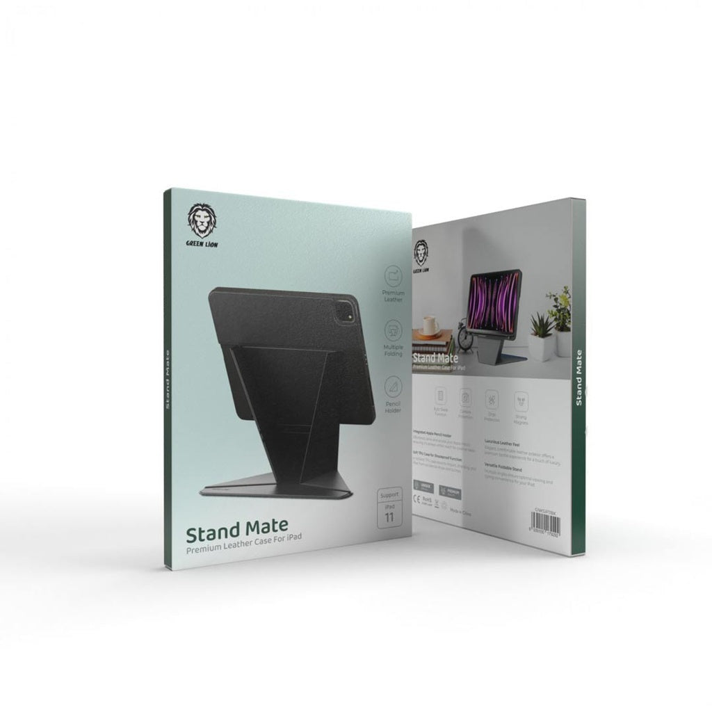 غطاء ايباد جرين لايون ستاند مايت | Green Lion Stand Mate Premium Leather Case for iPad