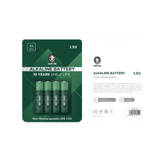 Pîlên Green Lion AA, 4 parçe/pakêt, 2700mAh / 1.5V - Kesk | Pîlên Alkalîn ên Green Lion AA (4 parçe/pakêt) 2700mAh / 1.5V - Kesk