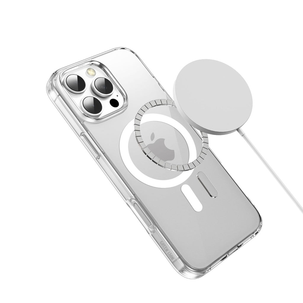 Green Lion MagSafe Crystal Clear Case for iPhone 16 Series – Clear | كفر Green Lion MagSafe Crystal Clear لسلسلة iPhone 16 – شفاف