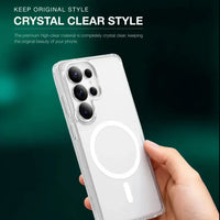 Green Lion MagSafe Crystal Clear Case for Samsung S26 / S26 Plus / S26 Ultra – Clear | حافظة كريستال شفافة MagSafe من جرين ليون لـ S26 / S26 Plus / S26 Ultra – شفاف