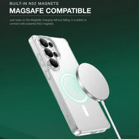 Green Lion MagSafe Crystal Clear Case for Samsung S26 / S26 Plus / S26 Ultra – Clear | حافظة كريستال شفافة MagSafe من جرين ليون لـ S26 / S26 Plus / S26 Ultra – شفاف
