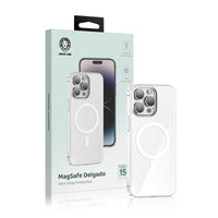 Green Lion MagSafe Delgado Case for iPhone 15 Pro Max – Clear | كفر Green Lion MagSafe Delgado لـ iPhone 15 Pro Max – شفاف