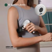 مسدس المساج جرين لايون ميني ب 6 سرعات - ابيض | Green Lion Mini Massage Gun 6 Speed Levels – White
