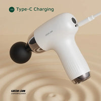 مسدس المساج جرين لايون ميني ب 6 سرعات - ابيض | Green Lion Mini Massage Gun 6 Speed Levels – White
