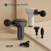 مسدس المساج جرين لايون ميني ب 6 سرعات - ابيض | Green Lion Mini Massage Gun 6 Speed Levels – White