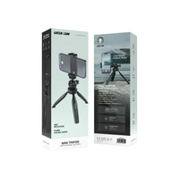 ميني ترايبود جرين لايون مع حامل هاتف - أسود | Green Lion Mini Tripod with Phone Holder - Black