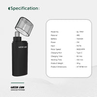 Green Lion Nose Pro Nose and Ear Trimmer - Black | ماكينة تشذيب جرين ليون نوز برو للأنف والأذن - أسود