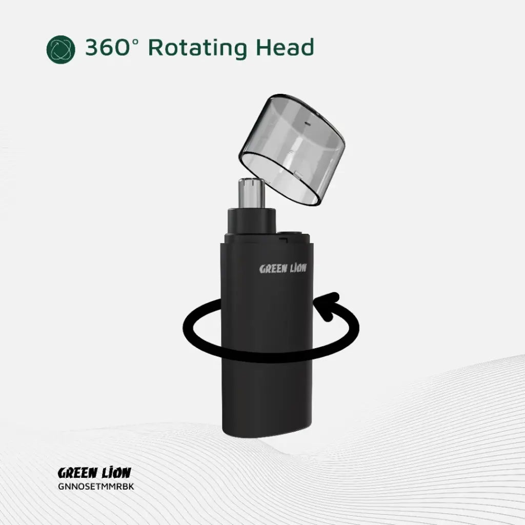 Green Lion Nose Pro Nose and Ear Trimmer - Black | ماكينة تشذيب جرين ليون نوز برو للأنف والأذن - أسود