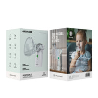 جهاز بخاخ جرين لايون الطبي المحمول - ابيض | Green Lion Portable Nebulizer - White