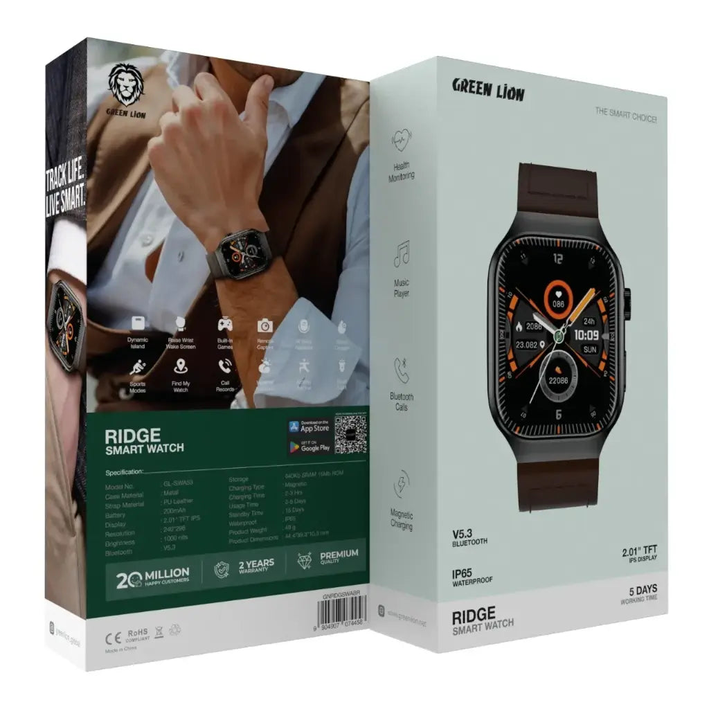 ساعة جرين لايون ريدج الذكية | Green Lion Ridge Smart Watch
