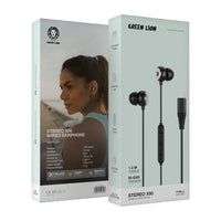 سماعة سلكية جرين لايون ستيريو X90 بمنفذ يو اس بي سي, صوت عالي الجودة | Green Lion Stereo X90 Type-C Wired Earphone – High Quality Sound.