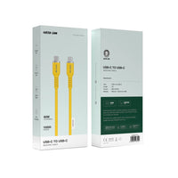 كيبل جرين لايون يو اس بي سي الى يو اس بي سي, سيليكون بقدرة شحن 60 واط وطول 1 متر | Green Lion USB-C to USB-C Silicone Cable, 60W 1M.