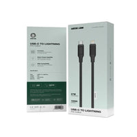 Green Lion USB-C to Lightning PVC Cable 3M – Black | كابل Green Lion USB-C إلى Lightning من PVC بطول 3 متر – أسود