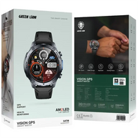 Green Lion Vision GPS Smart Watch - Black | ساعة جرين ليون فيجن الذكية مع GPS - أسود