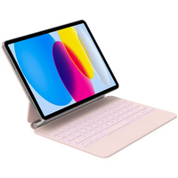 كفر جرين لايون كيبورد لاسلكي مجيك لآيباد الجيل العاشر 11 بوصة A16 2025 - وردي | Green Lion Wireless Magic Keyboard Case for iPad 10th Gen 11 A16 2025 - Pink
