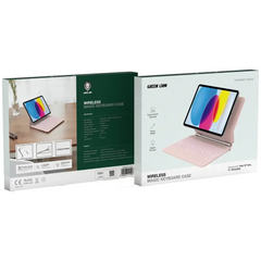 كفر جرين لايون كيبورد لاسلكي مجيك لآيباد الجيل العاشر 11 بوصة A16 2025 - وردي | Green Lion Wireless Magic Keyboard Case for iPad 10th Gen 11 A16 2025 - Pink