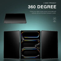 واقي شاشة جرين لايون لآيباد برو 13 وآير 13 بحماية خصوصية 360 درجة - أسود | Green Lion iPad Screen Guard 360° Privacy - Black - iPad Pro 13