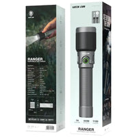 كشاف جرين لايون رانجر LED المحمول بسعة بطارية 3000 مللي امبير - رمادي | Green Lion Ranger Portable LED Torch 3000mAh – Gray