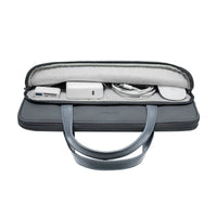 tomtoc Versatile-A11 laptop handbag gray side view