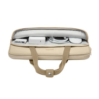 tomtoc Versatile-A12 laptop shoulder bag khaki side view