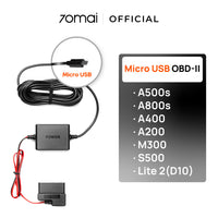 70mai OBD-II Hardwire Kit with Midrive OBD01 Cable A810 | كابل التوصيل المباشر OBD-II من 70mai